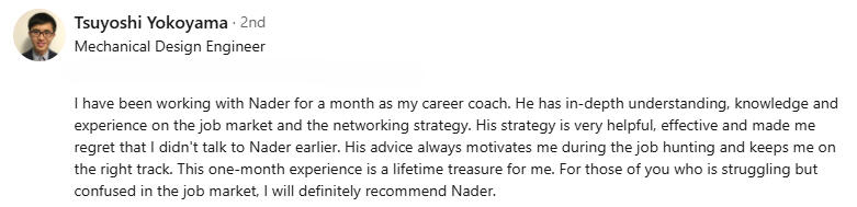 Mechanical Engineer Career Coaching Client Review Mechanical Engineer Career Coaching Client Review